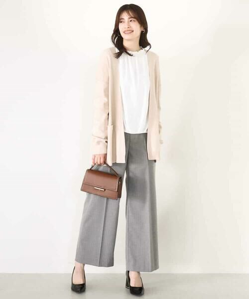 OFUON / オフオン シャツ・ブラウス | シャーリングネックデザインブラウス/洗える/WEB限定サイズあり | 詳細7