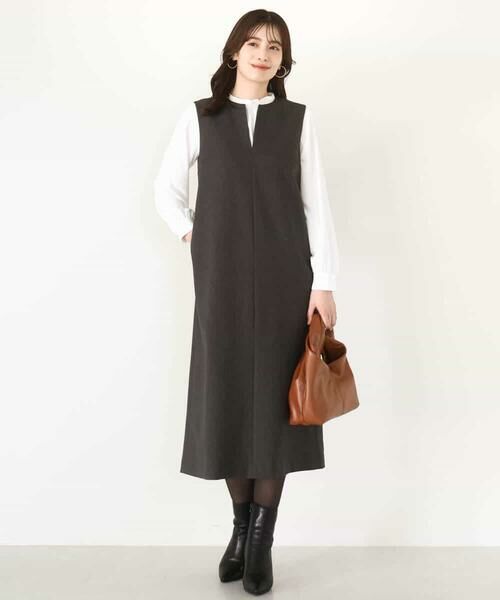 OFUON / オフオン シャツ・ブラウス | シャーリングネックデザインブラウス/洗える/WEB限定サイズあり | 詳細8