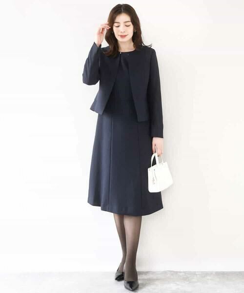 OFUON / オフオン ノーカラージャケット | [セットアップ対応]ノーカラージャケット/洗える/WEB限定サイズあり | 詳細13