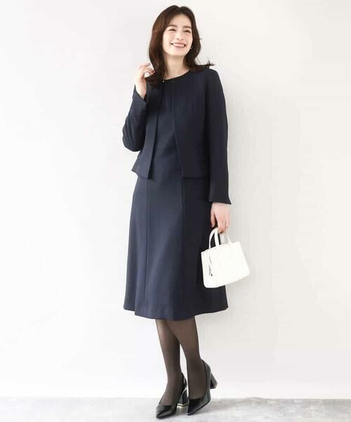 OFUON / オフオン ノーカラージャケット | [セットアップ対応]ノーカラージャケット/洗える/WEB限定サイズあり | 詳細14