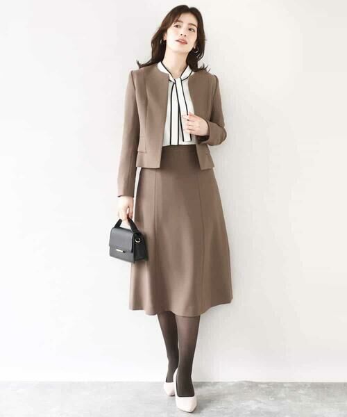 OFUON / オフオン ノーカラージャケット | [セットアップ対応]ノーカラージャケット/洗える/WEB限定サイズあり | 詳細15