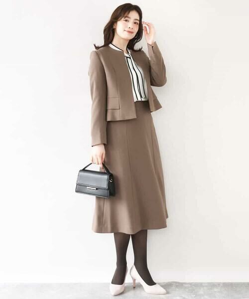 OFUON / オフオン ノーカラージャケット | [セットアップ対応]ノーカラージャケット/洗える/WEB限定サイズあり | 詳細16