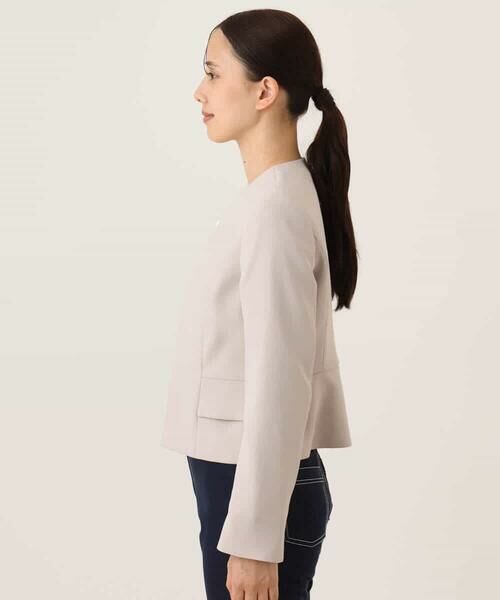 OFUON / オフオン ノーカラージャケット | [セットアップ対応]ノーカラージャケット/洗える/WEB限定サイズあり | 詳細22