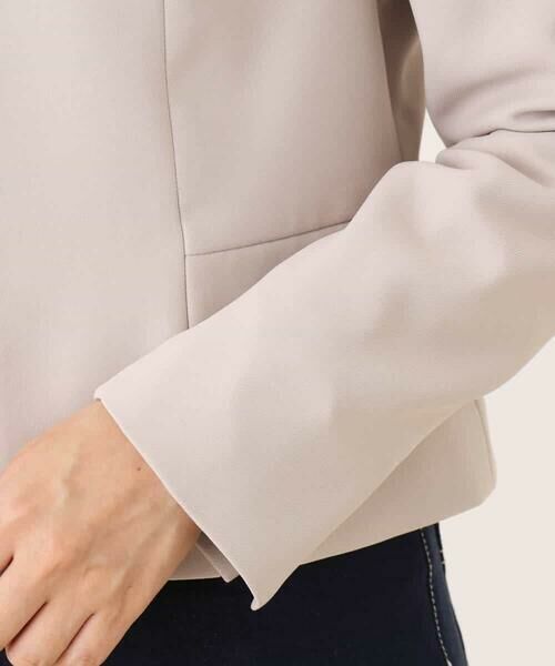 OFUON / オフオン ノーカラージャケット | [セットアップ対応]ノーカラージャケット/洗える/WEB限定サイズあり | 詳細26