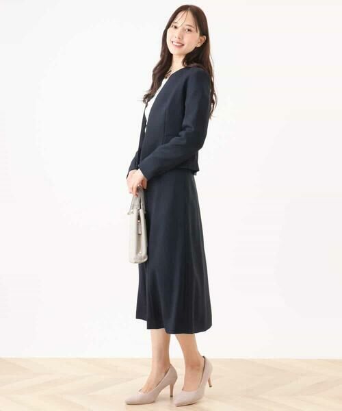 OFUON / オフオン ノーカラージャケット | [セットアップ対応]ノーカラージャケット/洗える/WEB限定サイズあり | 詳細4