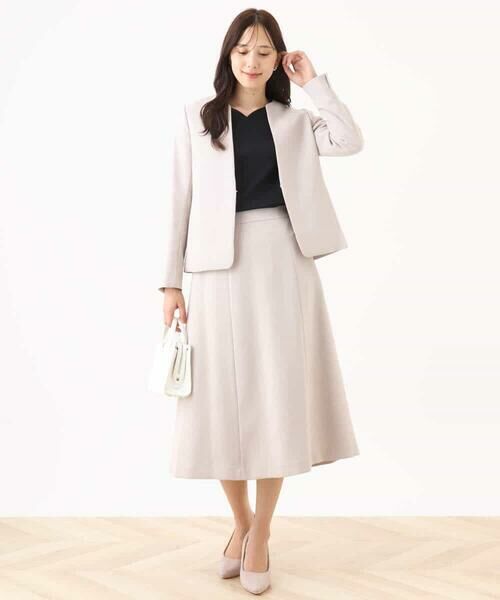 OFUON / オフオン ノーカラージャケット | [セットアップ対応]カラーレスジャケット/洗える/WEB限定サイズあり | 詳細14