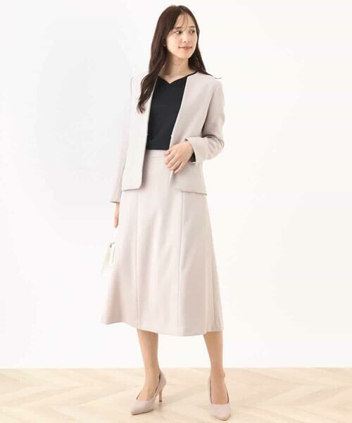 OFUON / オフオン ノーカラージャケット | [セットアップ対応]カラーレスジャケット/洗える/WEB限定サイズあり | 詳細15