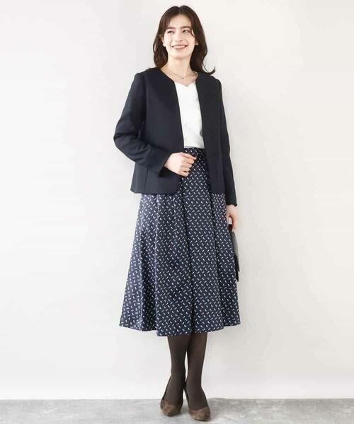 OFUON / オフオン ノーカラージャケット | [セットアップ対応]カラーレスジャケット/洗える/WEB限定サイズあり | 詳細18