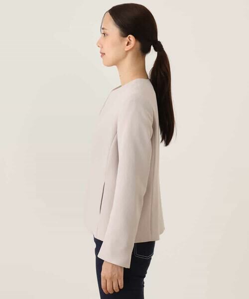 OFUON / オフオン ノーカラージャケット | [セットアップ対応]カラーレスジャケット/洗える/WEB限定サイズあり | 詳細27