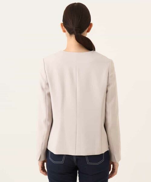 OFUON / オフオン ノーカラージャケット | [セットアップ対応]カラーレスジャケット/洗える/WEB限定サイズあり | 詳細28