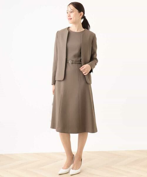 OFUON / オフオン ノーカラージャケット | [セットアップ対応]カラーレスジャケット/洗える/WEB限定サイズあり | 詳細4