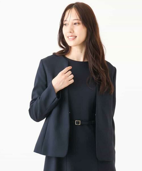 OFUON / オフオン ノーカラージャケット | [セットアップ対応]カラーレスジャケット/洗える/WEB限定サイズあり | 詳細8