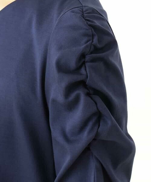 OFUON / オフオン ロング・マキシ丈ワンピース | ギャザースリーブドッキングワンピース/洗える/WEB限定サイズあり | 詳細15