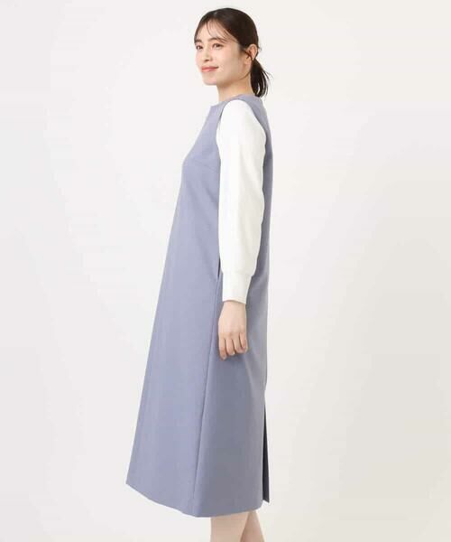 OFUON / オフオン ロング・マキシ丈スカート | キーネックデザインジャンパースカート/洗える/WEB限定サイズあり | 詳細17