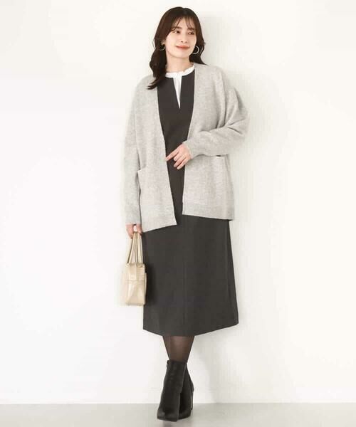 OFUON / オフオン ロング・マキシ丈スカート | キーネックデザインジャンパースカート/洗える/WEB限定サイズあり | 詳細6