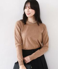 OFUON / オフオン ニット・セーター | ドット柄コンパクトニットプルオーバー/洗える/WEB限定サイズあり