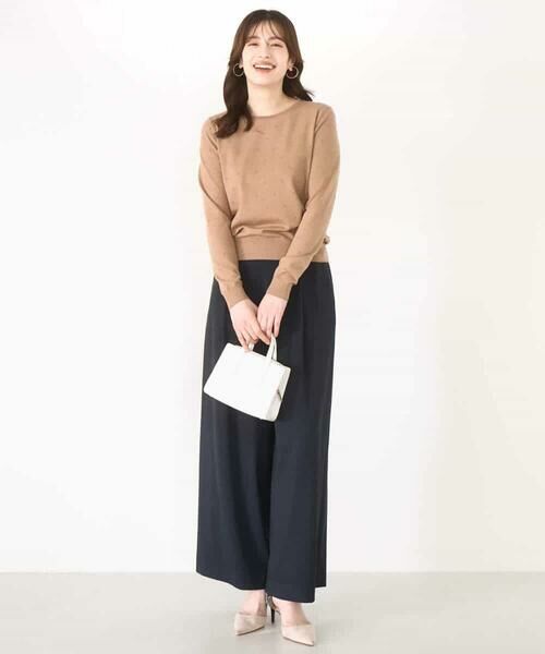 OFUON / オフオン ニット・セーター | ドット柄コンパクトニットプルオーバー/洗える/WEB限定サイズあり | 詳細22