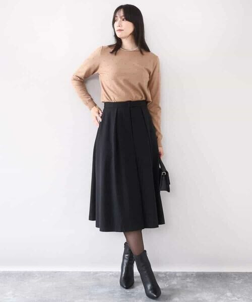 OFUON / オフオン ニット・セーター | ドット柄コンパクトニットプルオーバー/洗える/WEB限定サイズあり | 詳細24