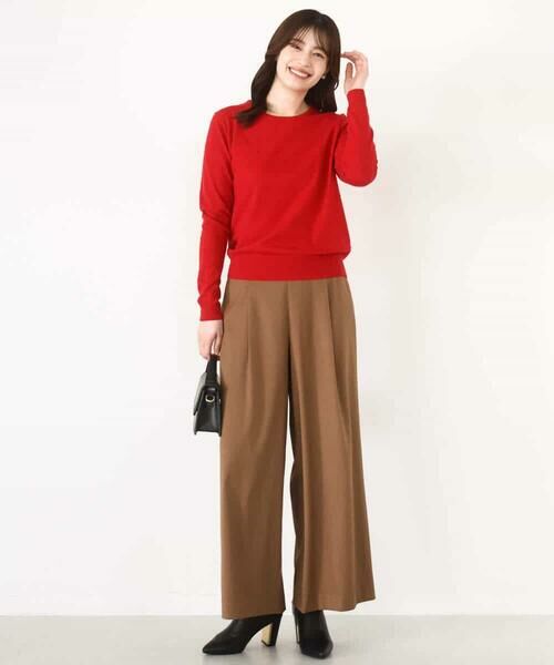 OFUON / オフオン ニット・セーター | ドット柄コンパクトニットプルオーバー/洗える/WEB限定サイズあり | 詳細6