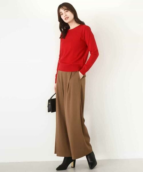 OFUON / オフオン ニット・セーター | ドット柄コンパクトニットプルオーバー/洗える/WEB限定サイズあり | 詳細7