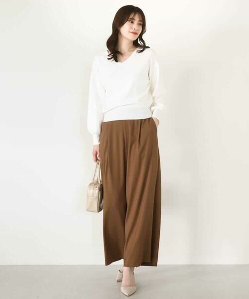 OFUON / オフオン ニット・セーター | ベーシックVネックニット/洗える/WEB限定サイズあり | 詳細1