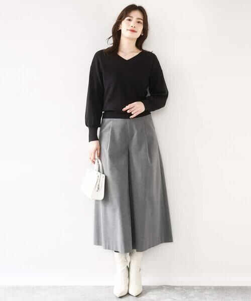 OFUON / オフオン ニット・セーター | ベーシックVネックニット/洗える/WEB限定サイズあり | 詳細29