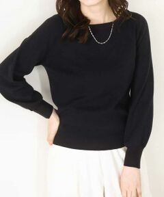 OFUON / オフオン ニット・セーター | ベーシックボートネックニット/洗える/WEB限定サイズあり