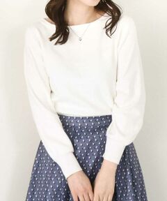 OFUON / オフオン ニット・セーター | ベーシックボートネックニット/洗える/WEB限定サイズあり