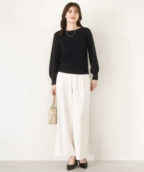 OFUON / オフオン ニット・セーター | ベーシックボートネックニット/洗える/WEB限定サイズあり | 詳細2