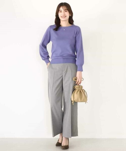 OFUON / オフオン ニット・セーター | ベーシックボートネックニット/洗える/WEB限定サイズあり | 詳細20