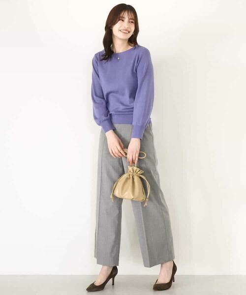 OFUON / オフオン ニット・セーター | ベーシックボートネックニット/洗える/WEB限定サイズあり | 詳細22