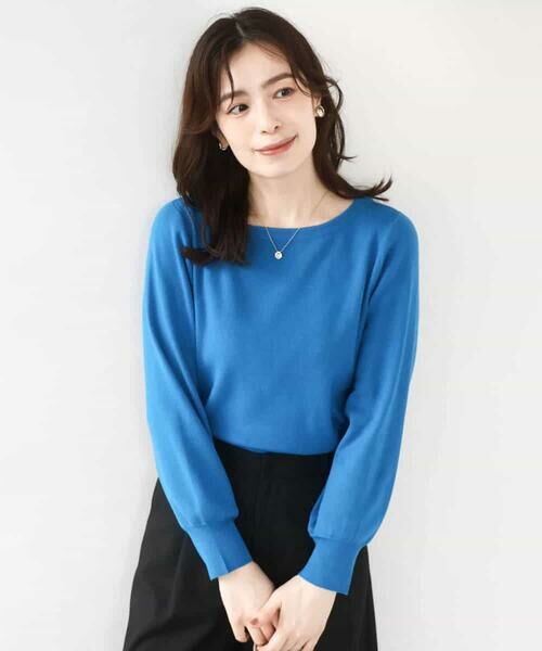 OFUON / オフオン ニット・セーター | ベーシックボートネックニット/洗える/WEB限定サイズあり | 詳細23