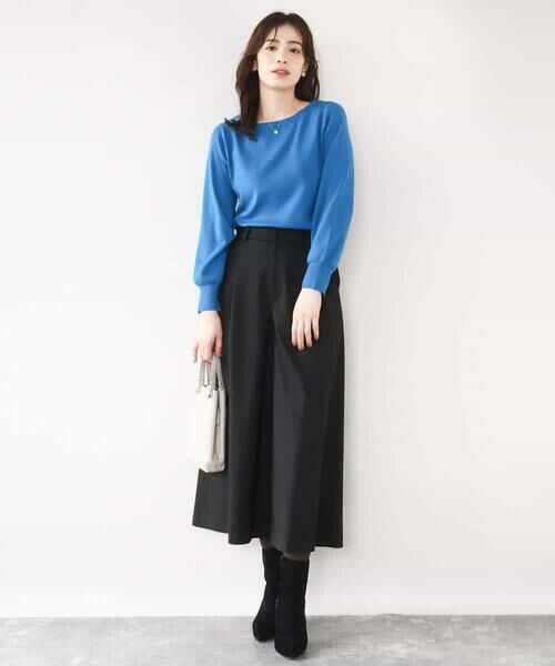 OFUON / オフオン ニット・セーター | ベーシックボートネックニット/洗える/WEB限定サイズあり | 詳細24