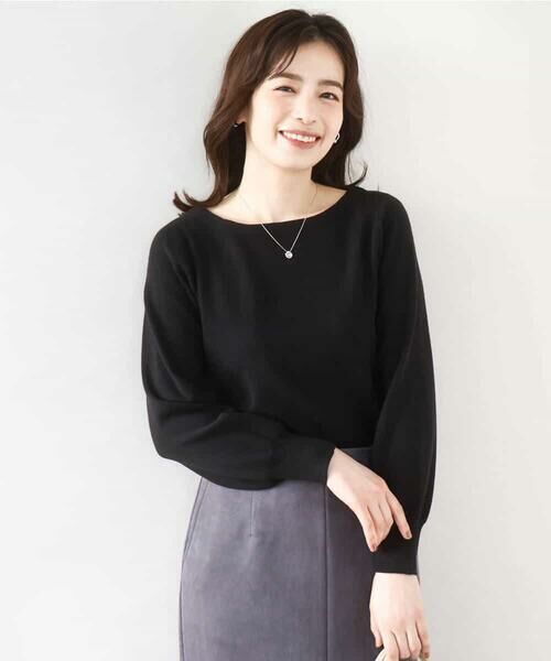 OFUON / オフオン ニット・セーター | ベーシックボートネックニット/洗える/WEB限定サイズあり | 詳細27