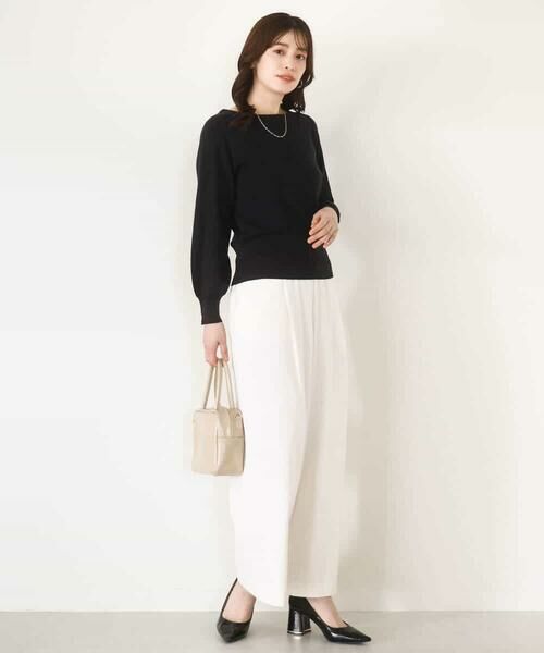 OFUON / オフオン ニット・セーター | ベーシックボートネックニット/洗える/WEB限定サイズあり | 詳細3