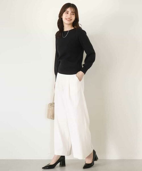 OFUON / オフオン ニット・セーター | ベーシックボートネックニット/洗える/WEB限定サイズあり | 詳細4