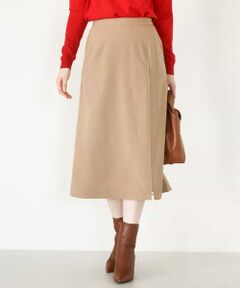 OFUON / オフオン ロング・マキシ丈スカート | シフォンプリーツスリットデザインスカート/洗える