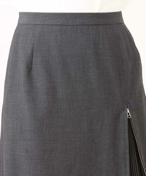 OFUON / オフオン ロング・マキシ丈スカート | シフォンプリーツスリットデザインスカート/洗える | 詳細22