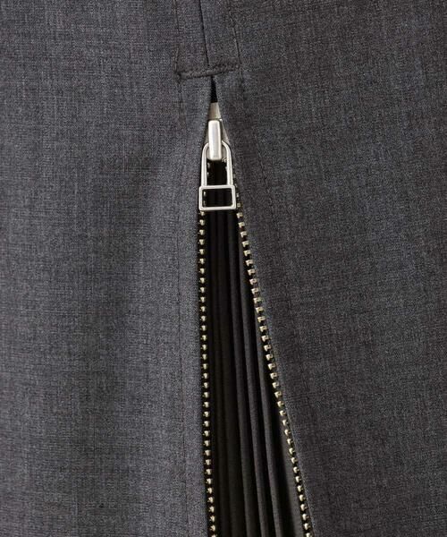 OFUON / オフオン ロング・マキシ丈スカート | シフォンプリーツスリットデザインスカート/洗える | 詳細28