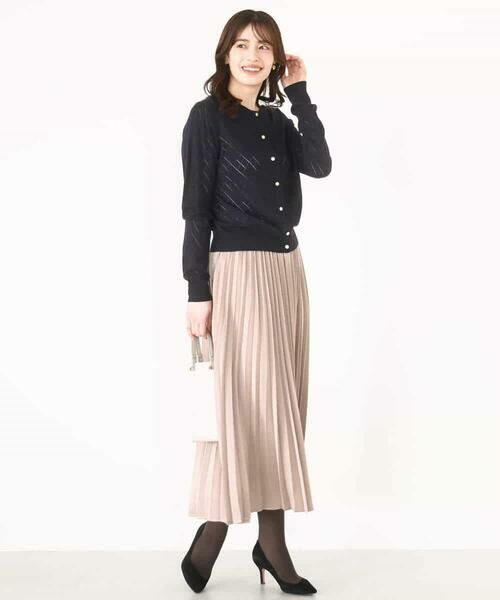 OFUON / オフオン ロング・マキシ丈スカート | ピーチサテンプリーツスカート/洗える | 詳細21