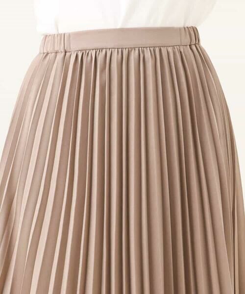 OFUON / オフオン ロング・マキシ丈スカート | ピーチサテンプリーツスカート/洗える | 詳細25