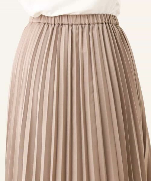 OFUON / オフオン ロング・マキシ丈スカート | ピーチサテンプリーツスカート/洗える | 詳細26