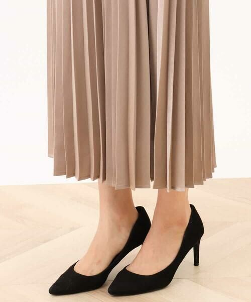 OFUON / オフオン ロング・マキシ丈スカート | ピーチサテンプリーツスカート/洗える | 詳細27