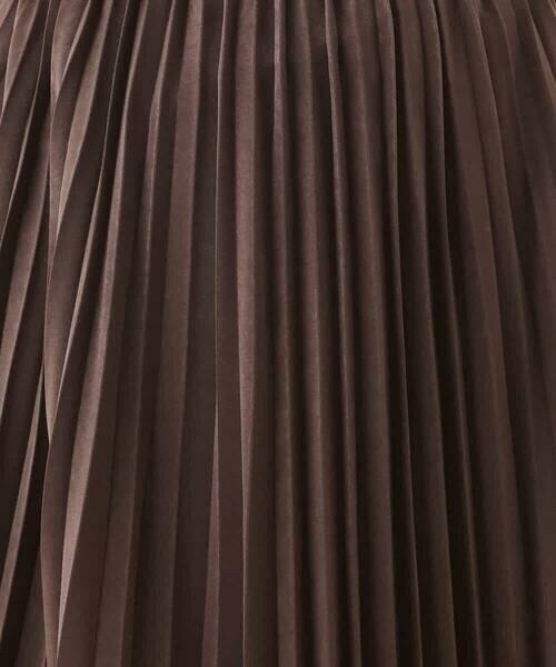 OFUON / オフオン ロング・マキシ丈スカート | ピーチサテンプリーツスカート/洗える | 詳細30