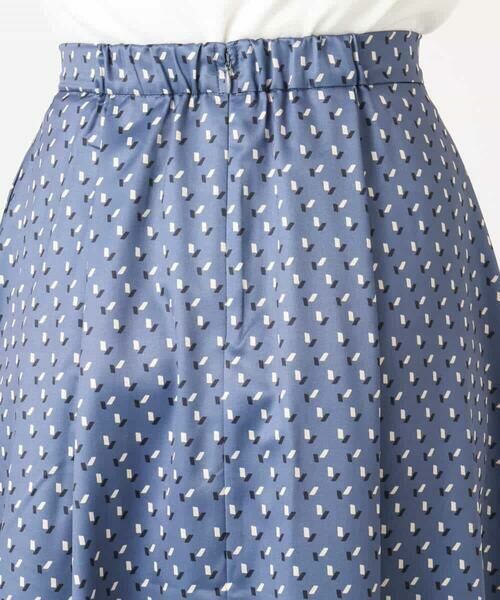 OFUON / オフオン ロング・マキシ丈スカート | 幾何柄タックフレアースカート/洗える | 詳細30