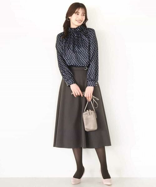 OFUON / オフオン ロング・マキシ丈スカート | ラップ風フレアースカート/洗える/WEB限定サイズあり | 詳細1