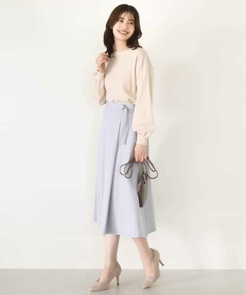 OFUON / オフオン ロング・マキシ丈スカート | ラップ風フレアースカート/洗える/WEB限定サイズあり | 詳細16