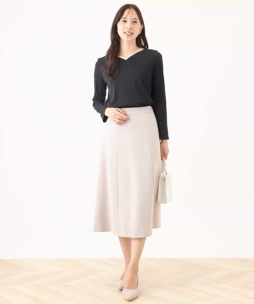 OFUON / オフオン ミニ・ひざ丈スカート | [セットアップ対応]タックディティールスカート/洗える/WEB限定サイズあり | 詳細17