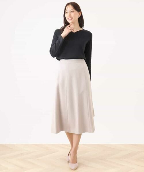 OFUON / オフオン ミニ・ひざ丈スカート | [セットアップ対応]タックディティールスカート/洗える/WEB限定サイズあり | 詳細18