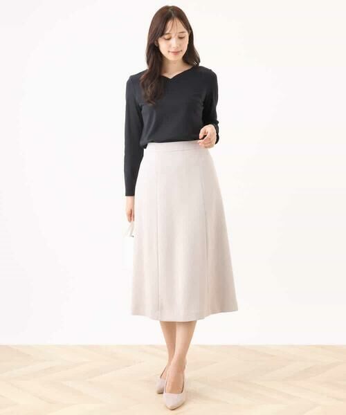 OFUON / オフオン ミニ・ひざ丈スカート | [セットアップ対応]タックディティールスカート/洗える/WEB限定サイズあり | 詳細19